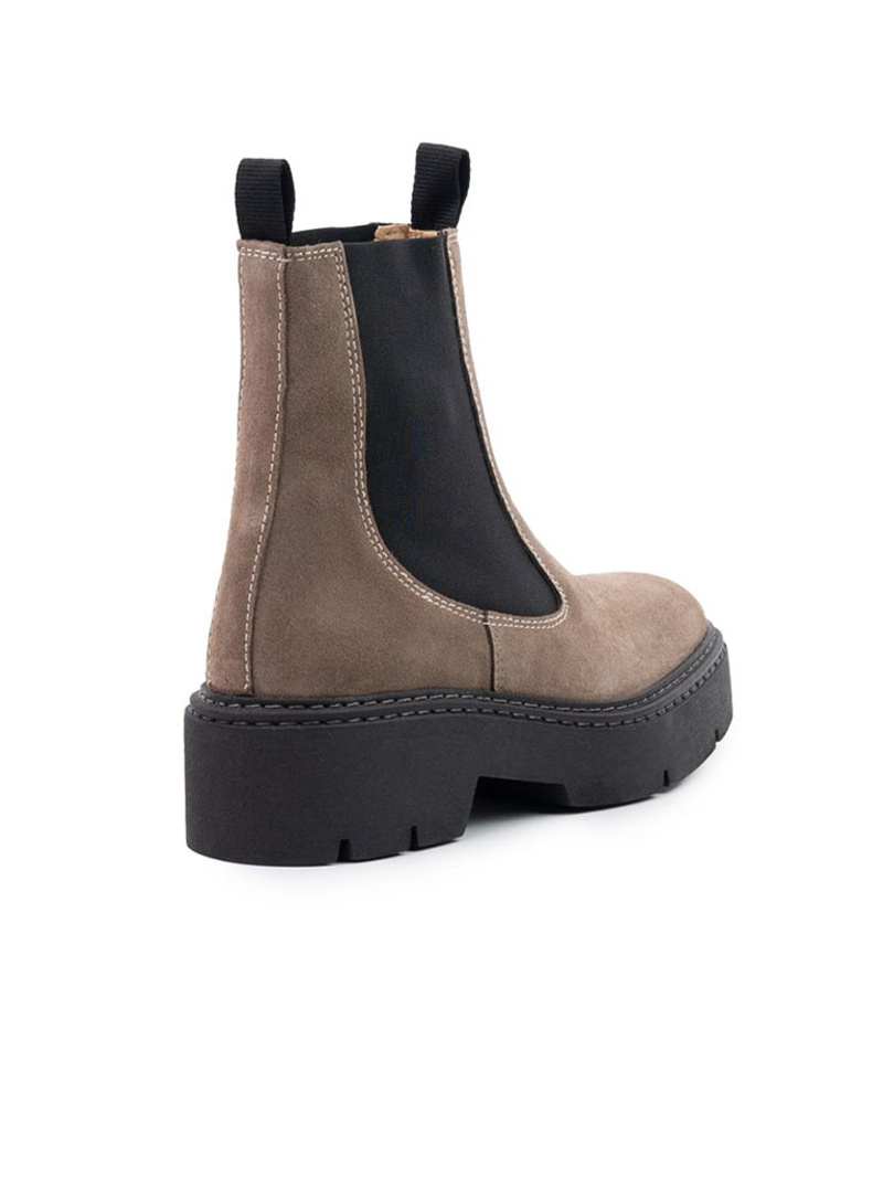 L'Intervalle Colombus Suede Boots - Taupe