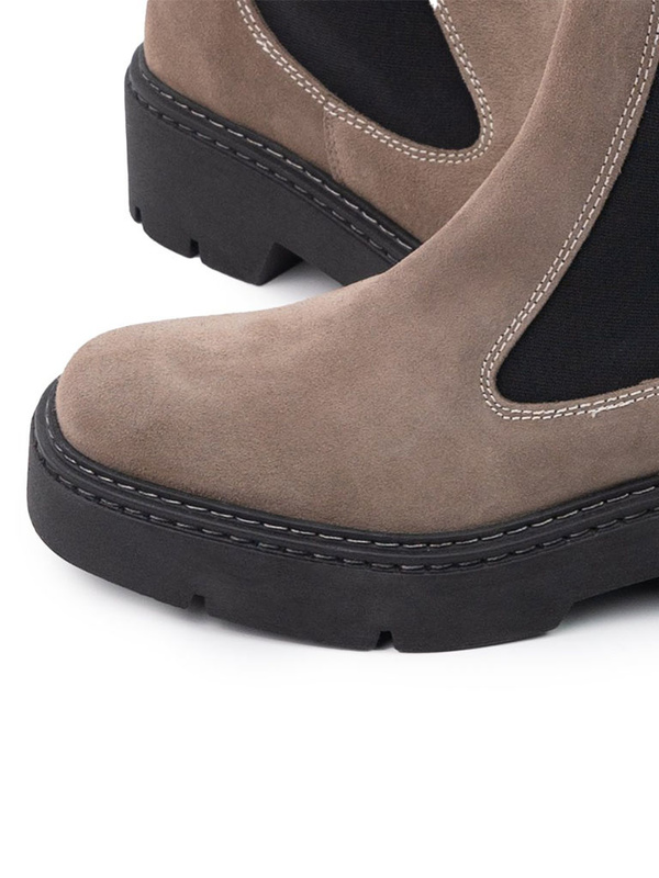 L'Intervalle Colombus Suede Boots - Taupe
