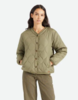 Brixton Sherpa Reversible Padded Jacket - Military Olive - Thumbnail 2