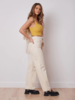 Yoga Jeans Lily Wide-Leg Jeans - Ecru - Thumbnail 4
