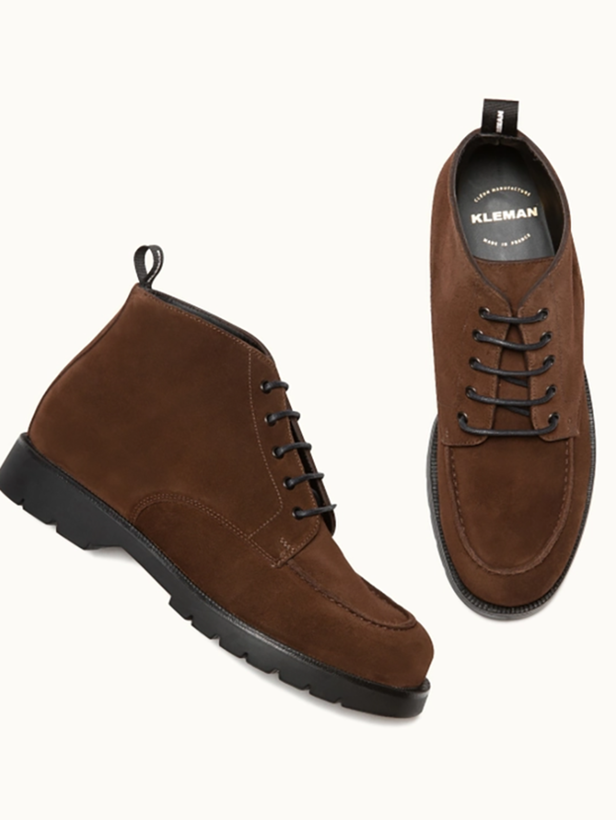 Kleman Oxal Leather Laced Boots - Chocolate - Image 3 of 4