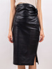 Vintage Alaia 1980s azzedine alaia leather skirt - Black - Thumbnail 1
