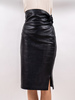 Vintage Alaia 1980s azzedine alaia leather skirt - Black - Thumbnail 2