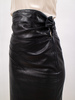 Vintage Alaia 1980s azzedine alaia leather skirt - Black - Thumbnail 4