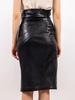 Vintage Alaia 1980s azzedine alaia leather skirt - Black - Thumbnail 6