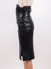 Vintage Alaia 1980s azzedine alaia leather skirt - Black - Thumbnail 8