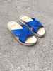 Avarcas Sendai Nobuck leather sandals - Royal Blue - Thumbnail 2