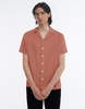 Schnayderman's Notch SS Modal Short Sleeved Shirt - Sun Bleached Coral - Thumbnail 1