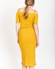 Samantha Pleet Capulet Dress In Gold - Thumbnail 7