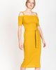 Samantha Pleet Capulet Dress In Gold - Thumbnail 12