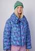 DAMSON MADDER Holly Print Puffer - Blue - Thumbnail 1