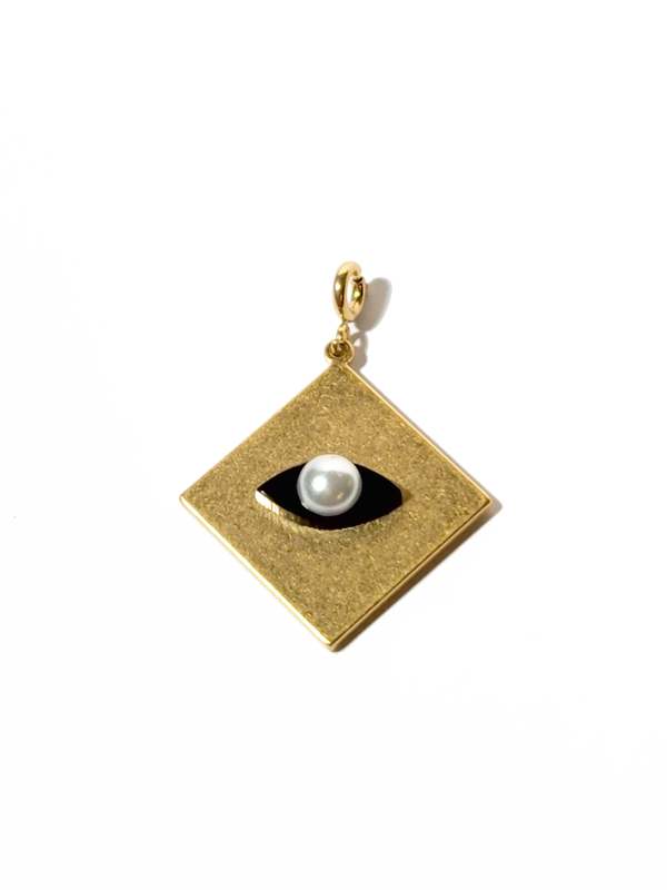 MATTER MATTERS Diamond Eye Pendant - Gold