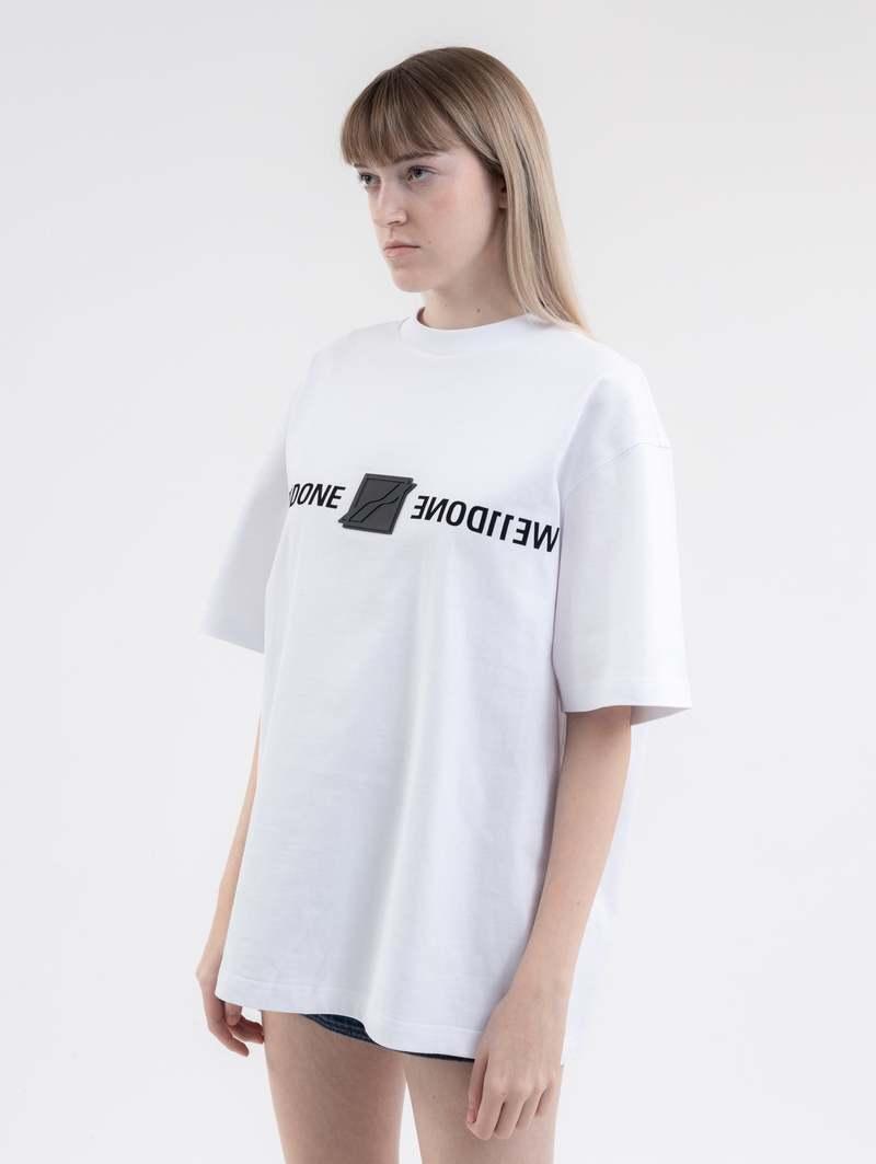 We11Done ♥ Vintage Heart T-Shirt/追跡付 we11done Heart Patch We11done T-Shirt - Black | Garmentory