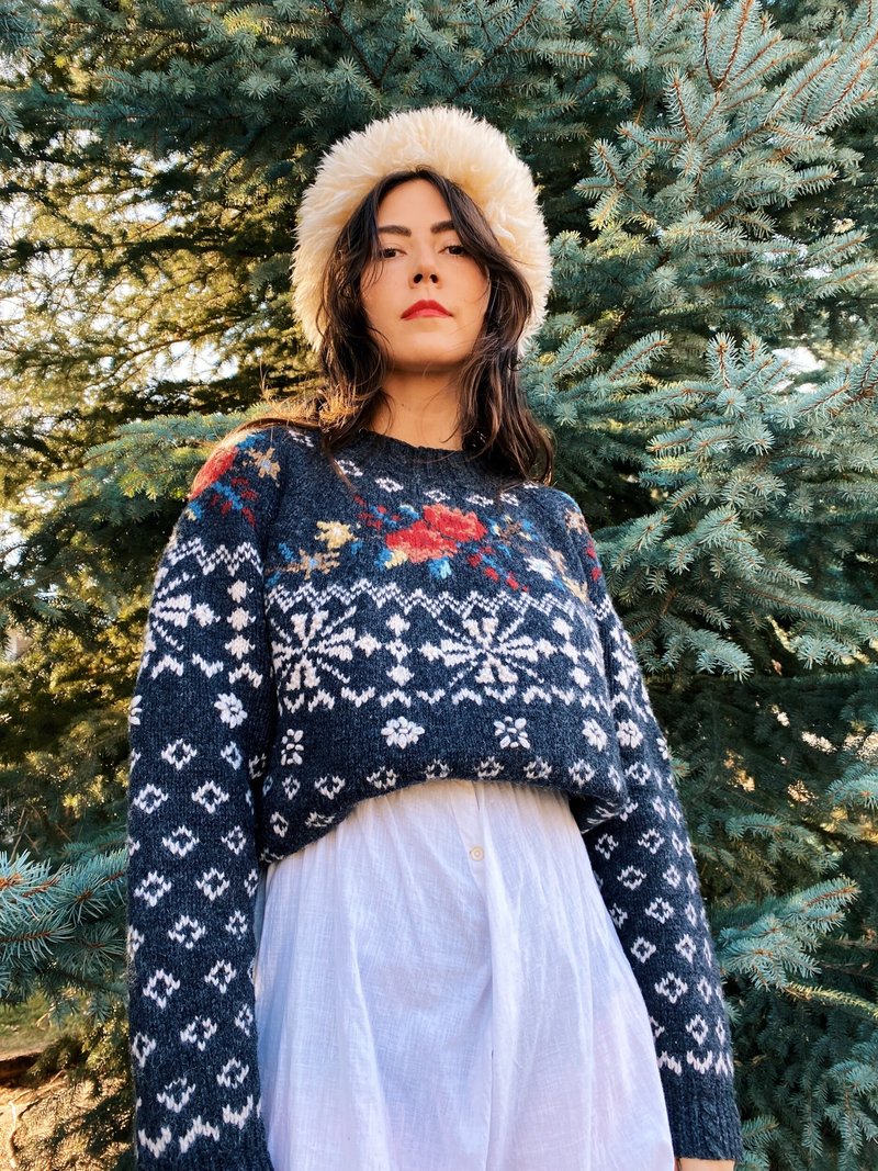 Vintage winter sweater sales