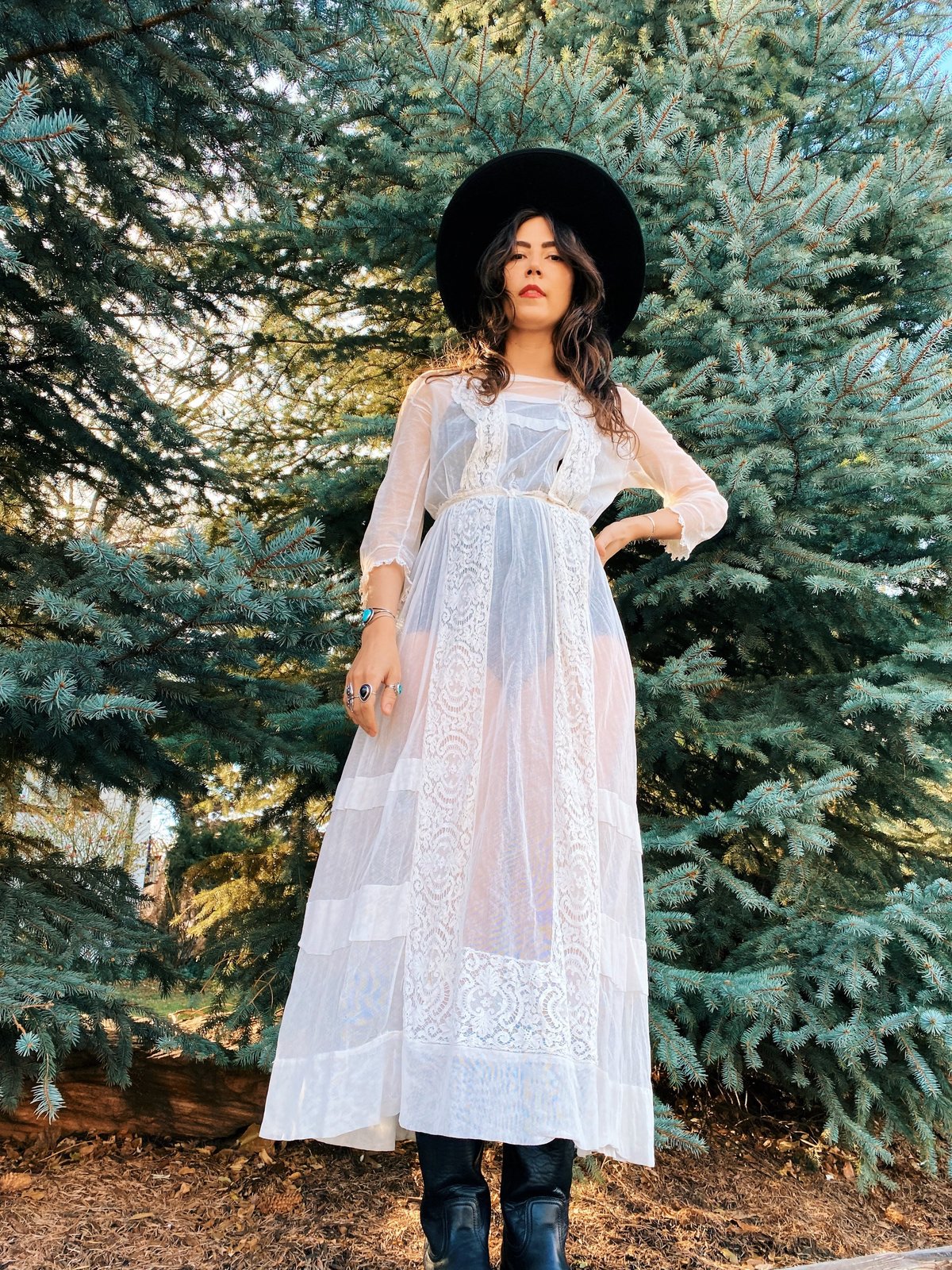 Antique Edwardian Under The Moonlight Lawn Dress | Garmentory