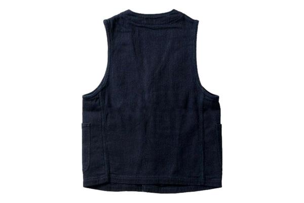 Japan Blue Jeans 11oz Indigo Sashiko Hunting Vest - Indigo