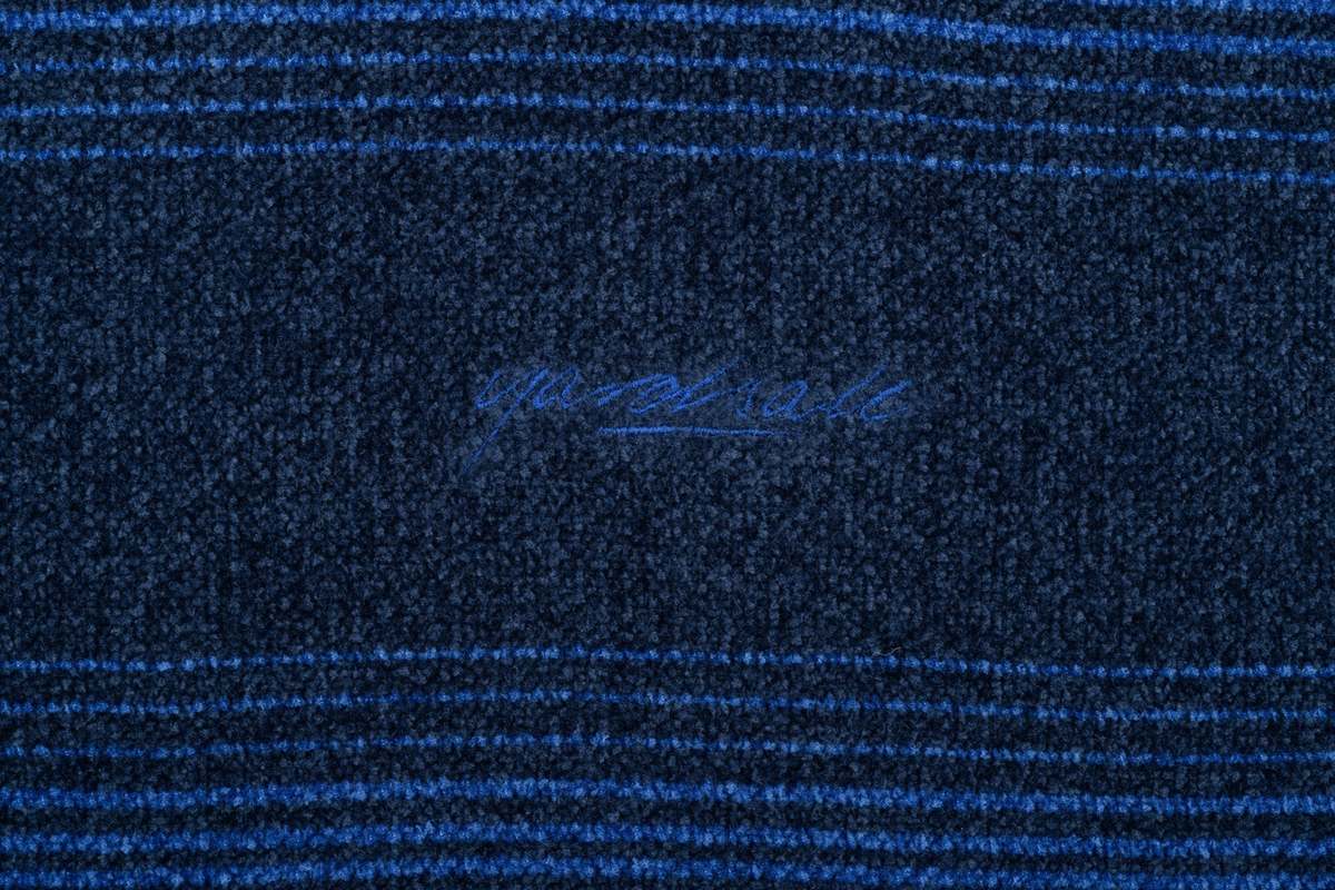 Yardsale Chenille Ripple Knit - Navy/Blue | Garmentory