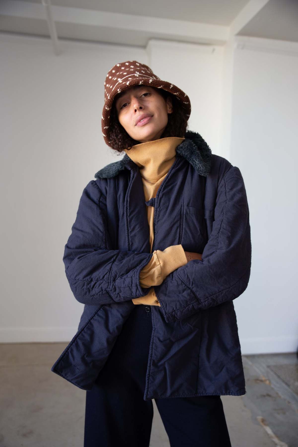 Grommets Military Liner Jacket - Navy main image 0