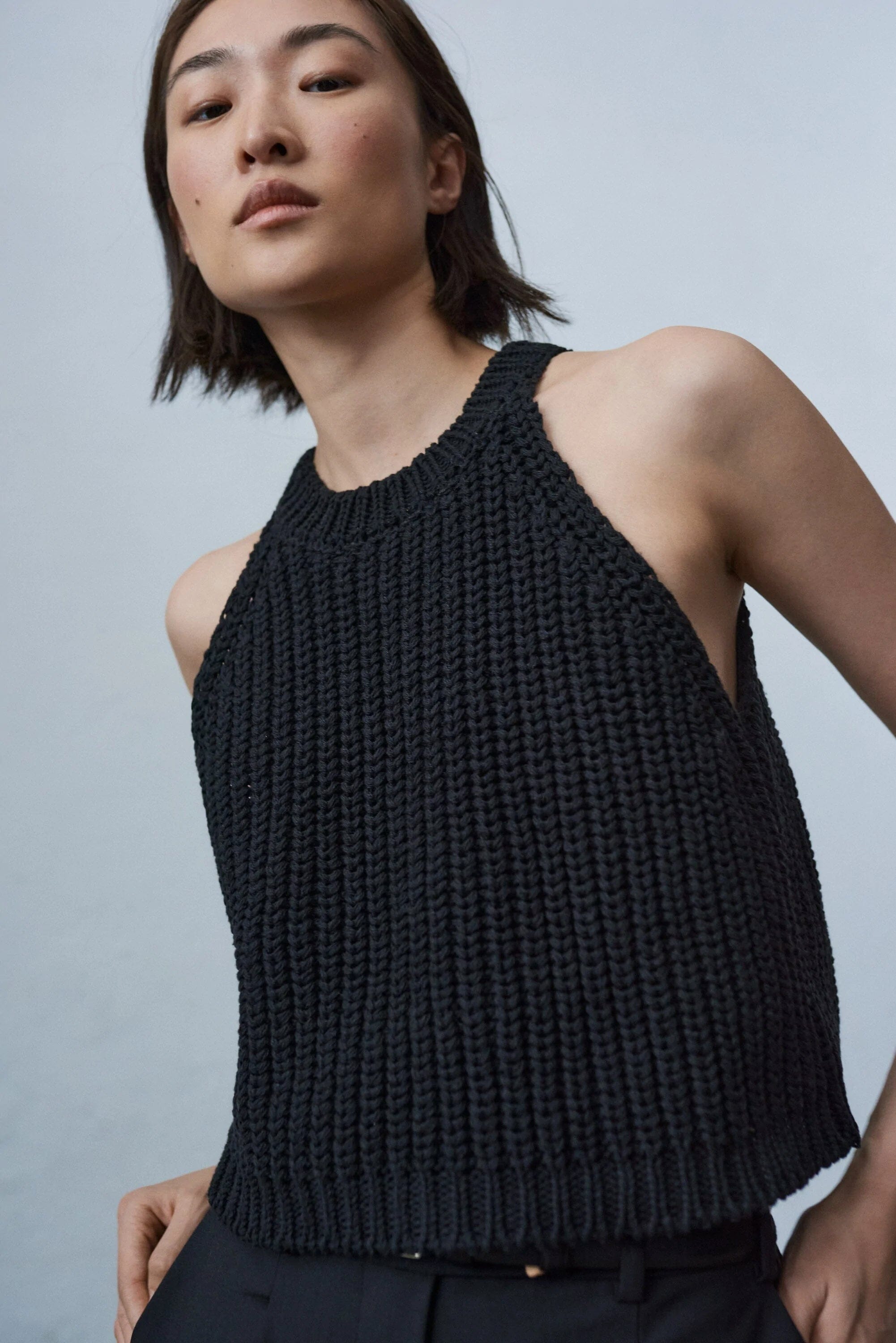 Arden Halter Top - Black