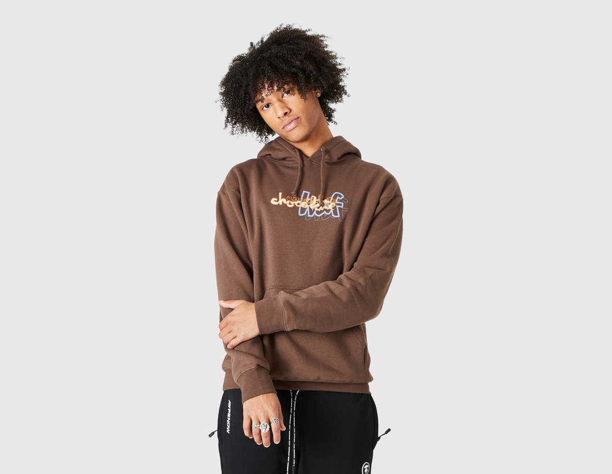 HUF x Crailtap Carson Pullover Hoodie - Chocolate | Garmentory