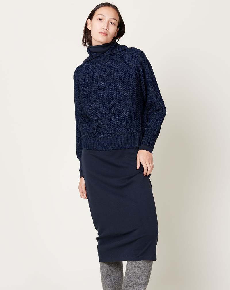 Misha & Puff Fishbone Sweater - Ink | Garmentory
