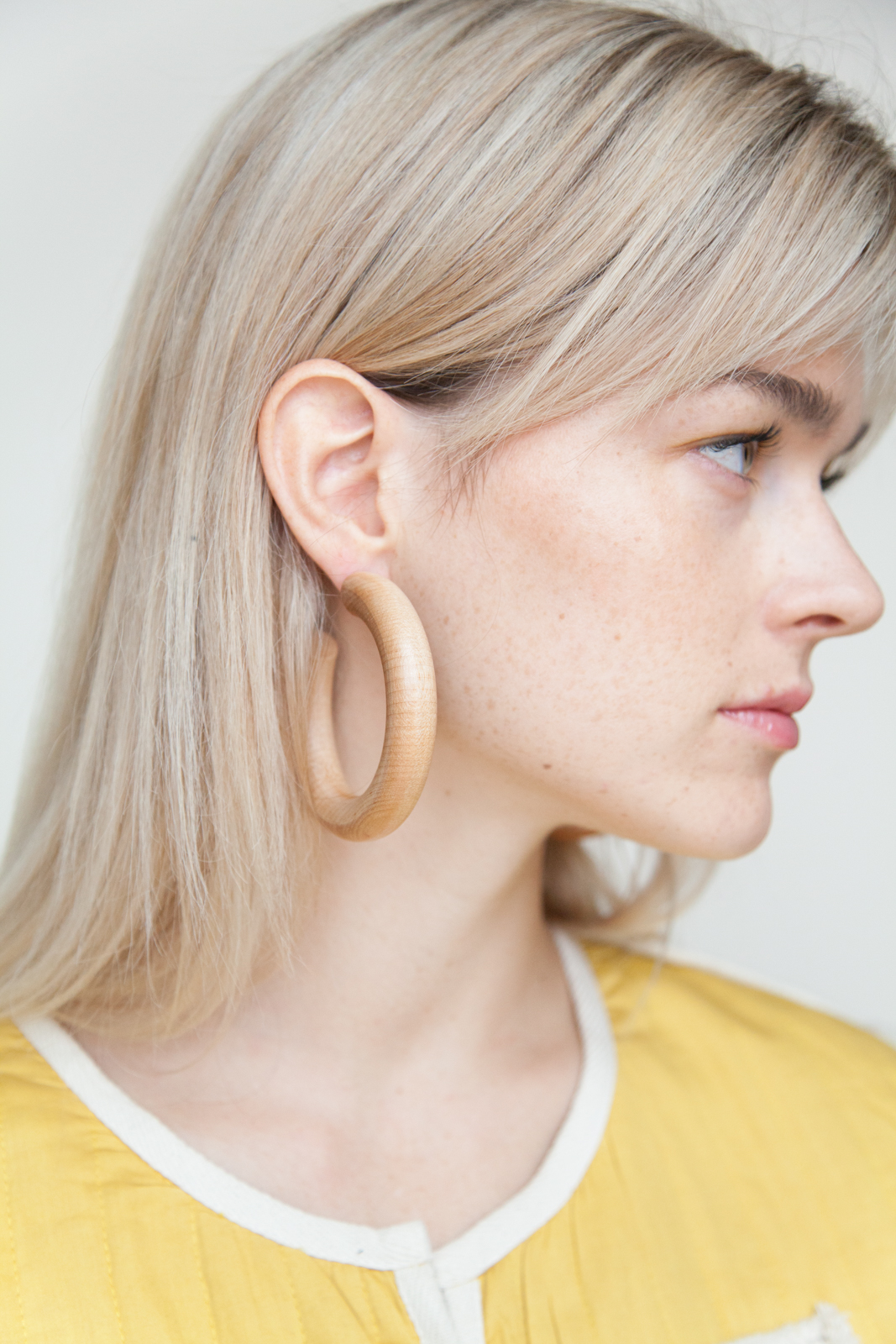 Sophie Large Pine Hoops Garmentory