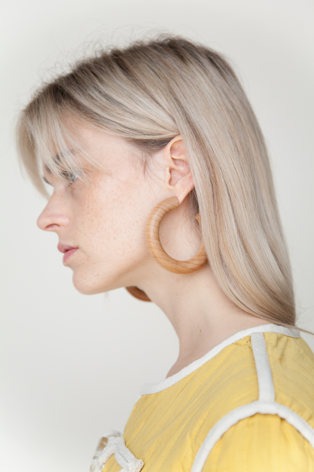 Sophie Large Pine Hoops Garmentory