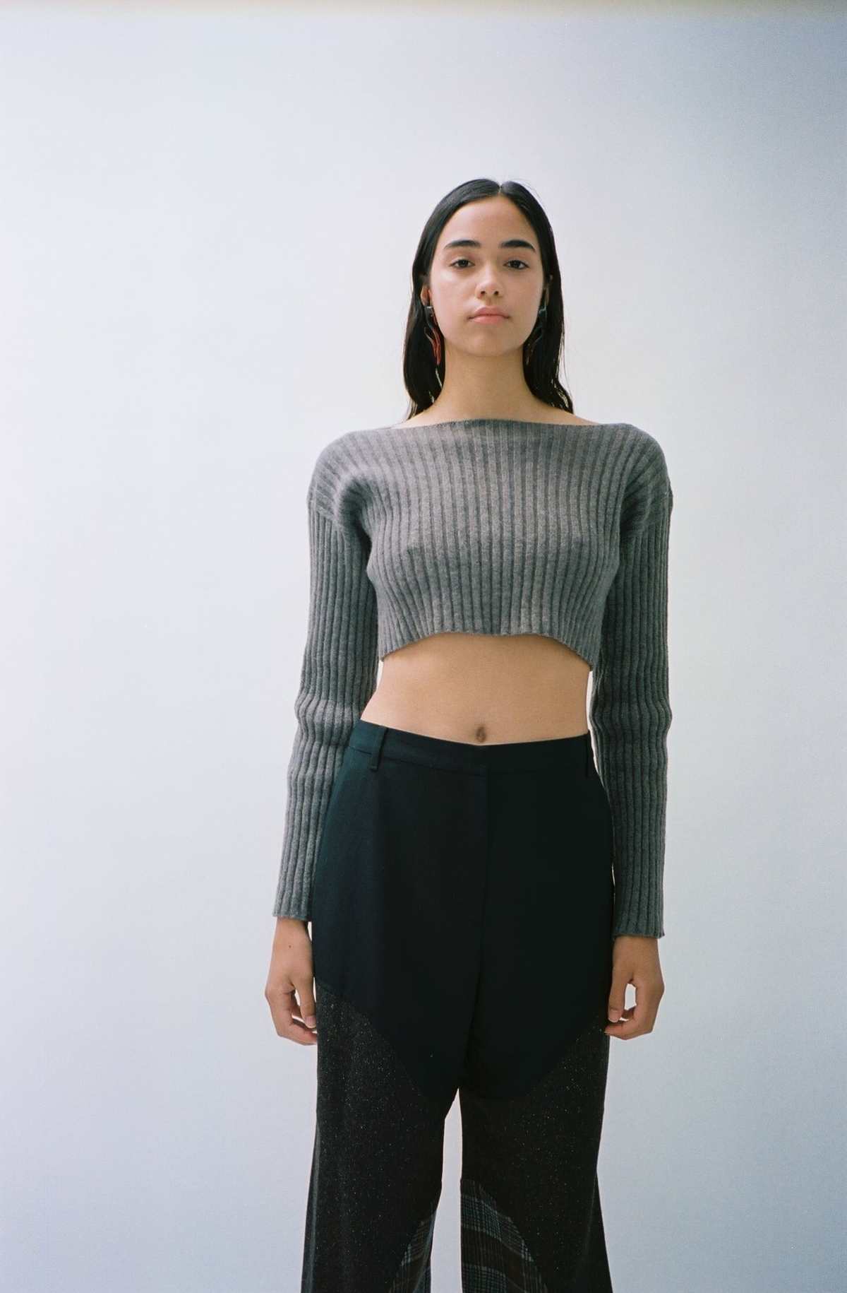 トップス BASERANGE - MACAU SWEATER GREY MELANGE ADAM ET ROPÉ FEMME(アダム エ ロペ ファム) / 【公式サイト限定