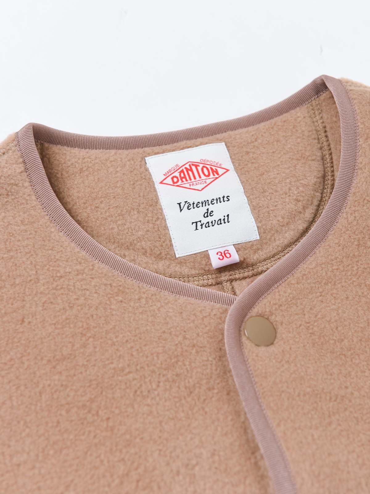 Sleeveless Vest Danton Women Fleece Collarless Jacket Danton 