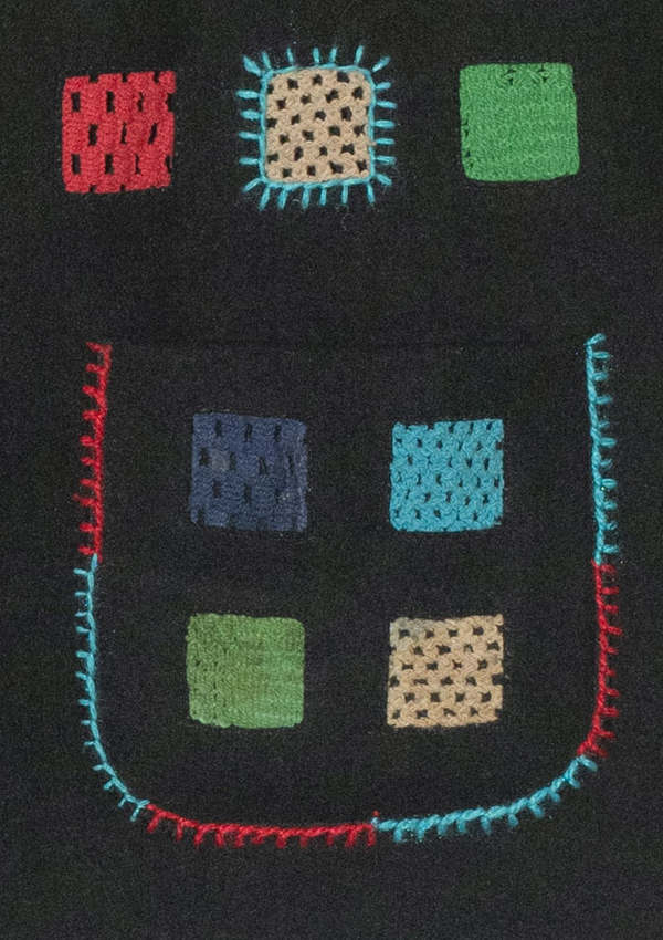 Vintage OTHER Indian Handmade Wool Vest - Black | Garmentory