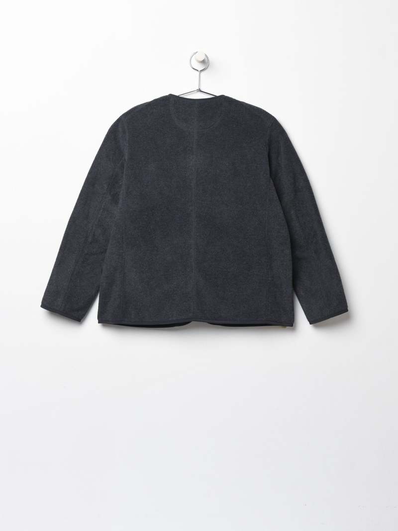 ジャケット・アウター DANTON WOMEN'S FLEECE COLLARLESS COAT Danton - Women's Collarless Fleece Jacket in Black – gravitypope