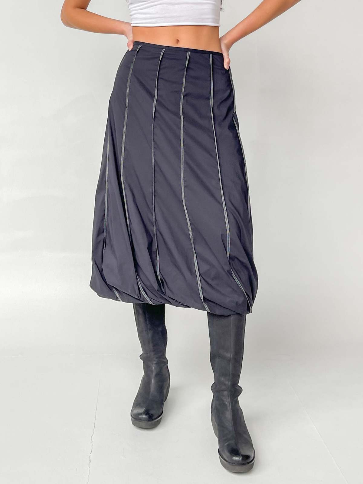 Annette Gortz Black Art Hem Skirt