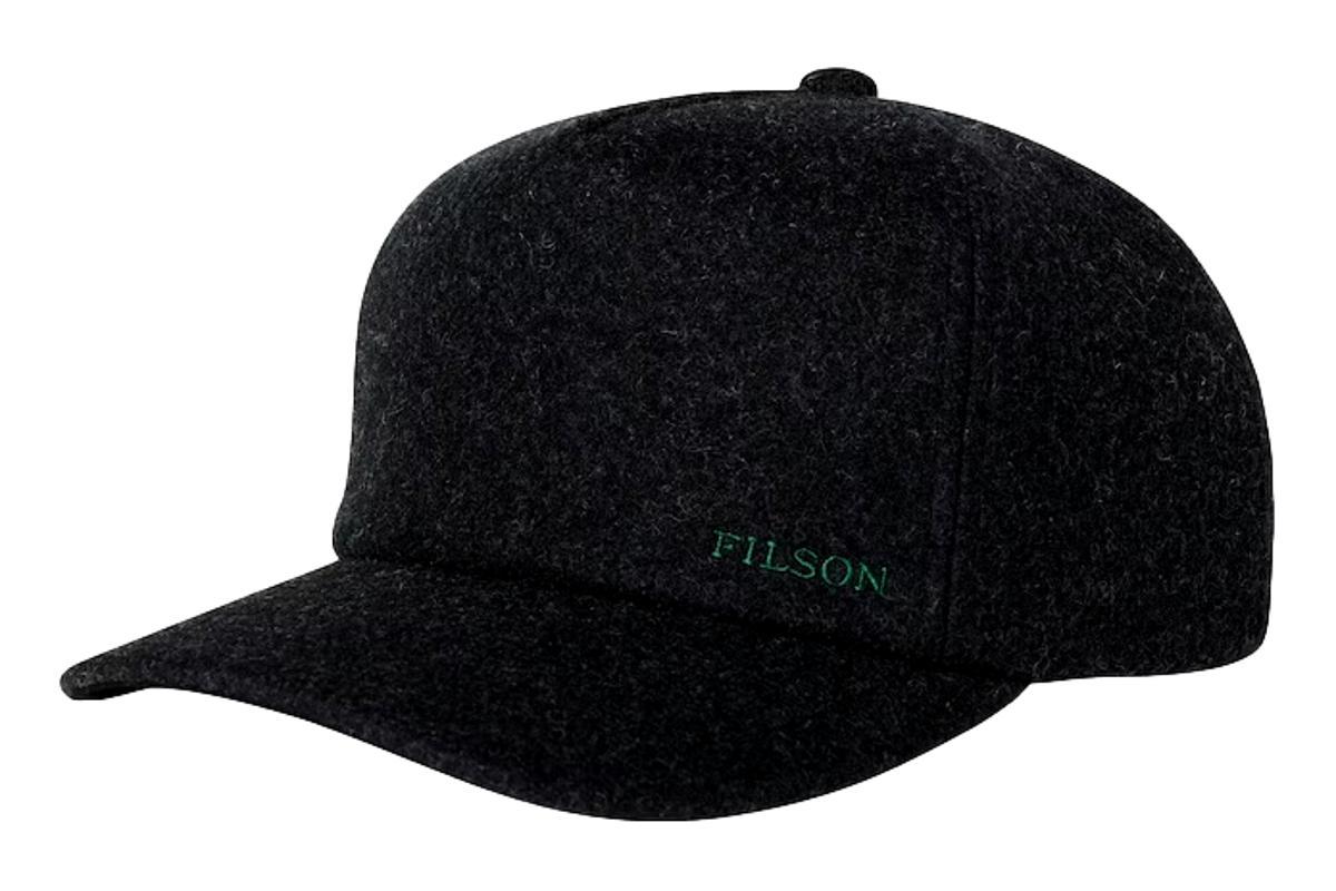 Filson Mackinaw Wool Forester Cap Charcoal Garmentory