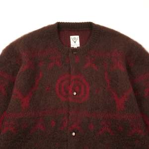 South2 West8 LOOSE FIT CREWNECK CARDIGAN - BROWN | Garmentory