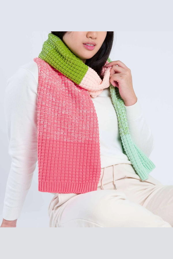 Verloop Sunrise Sunset Scarf - Blush Green