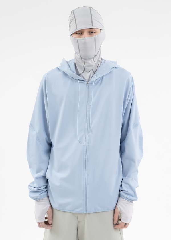 POST ARCHIVE FACTION (PAF) 5.0 HOODIE SWEATER - BLUE | Garmentory