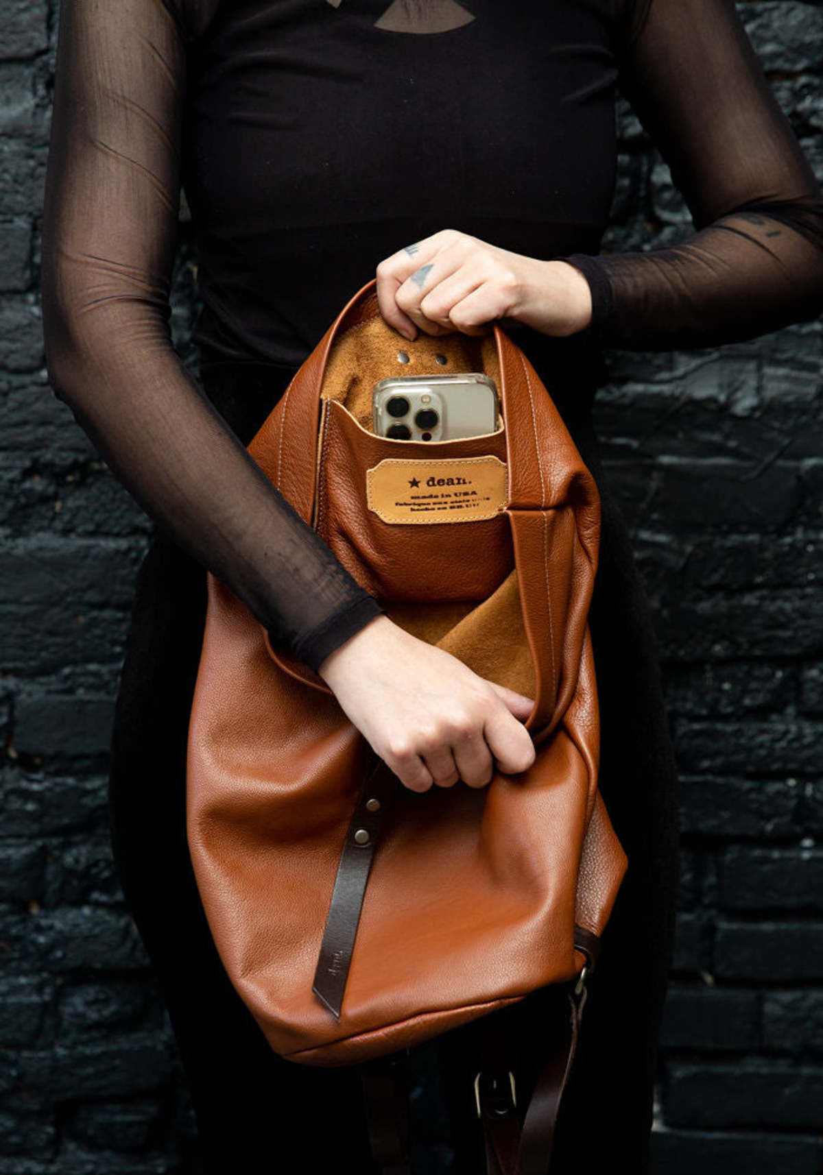 dean leather backpack Denali Vintage Traveling Backpack Integrated Rain Cover Dean Hook and Loop Leather