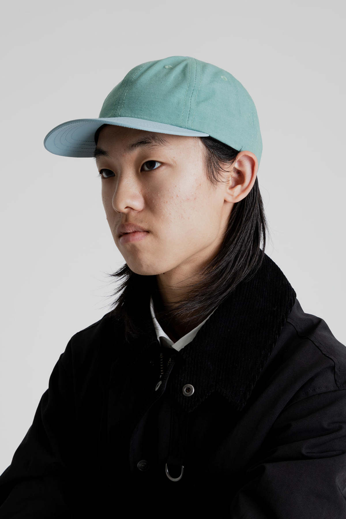 Lite Year 2-Tone Cotton Ripstop/Nylon 6 Panel Cap - Patina Green