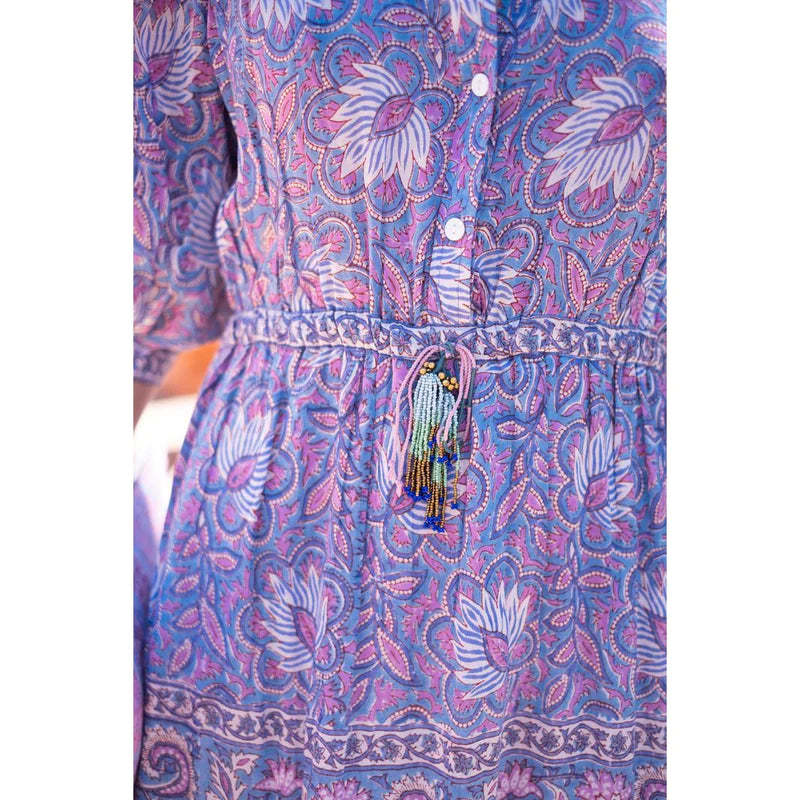 Bell By Alicia Bell Blair Maxi S/S Dress - Purple Floral | Garmentory