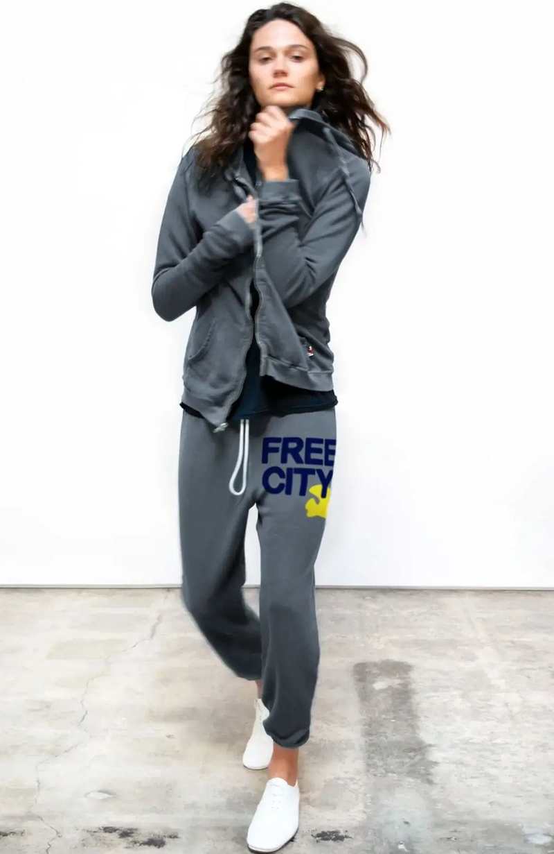FREECITY SUPERFLUFF LUX Zip Hoodie - Greyart | Garmentory