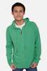 The Tile Club Leo Zip Hoodie - Farm Green - Thumbnail 5