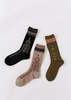 Antipast Flower Hedge Socks - Beige - Thumbnail 1