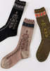 Antipast Flower Hedge Socks - Beige - Thumbnail 2
