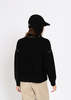 MJ Watson Contrast Knit High Neck Pullover - Black - Thumbnail 4