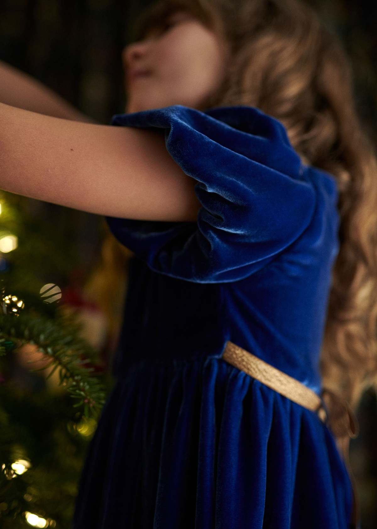 kids Caramel FRANGULA PARTY DRESS - ROYAL BLUE | Garmentory