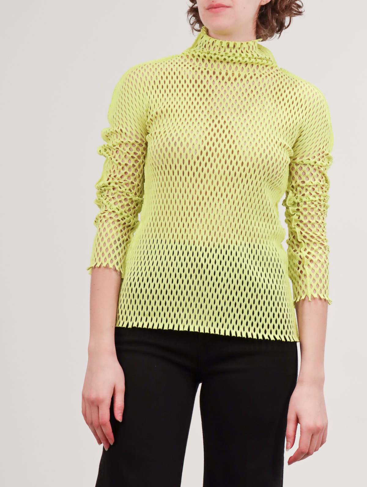 Issey Miyake Seed Mesh AP Top - Yellow | Garmentory