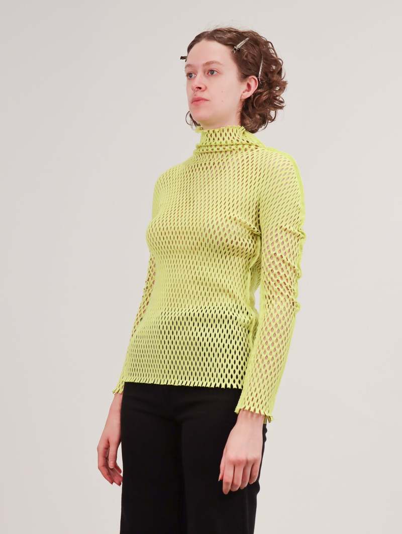 超美品】ISSEY MIYAKE プリーツ トップス ハイネック マルチカラー
