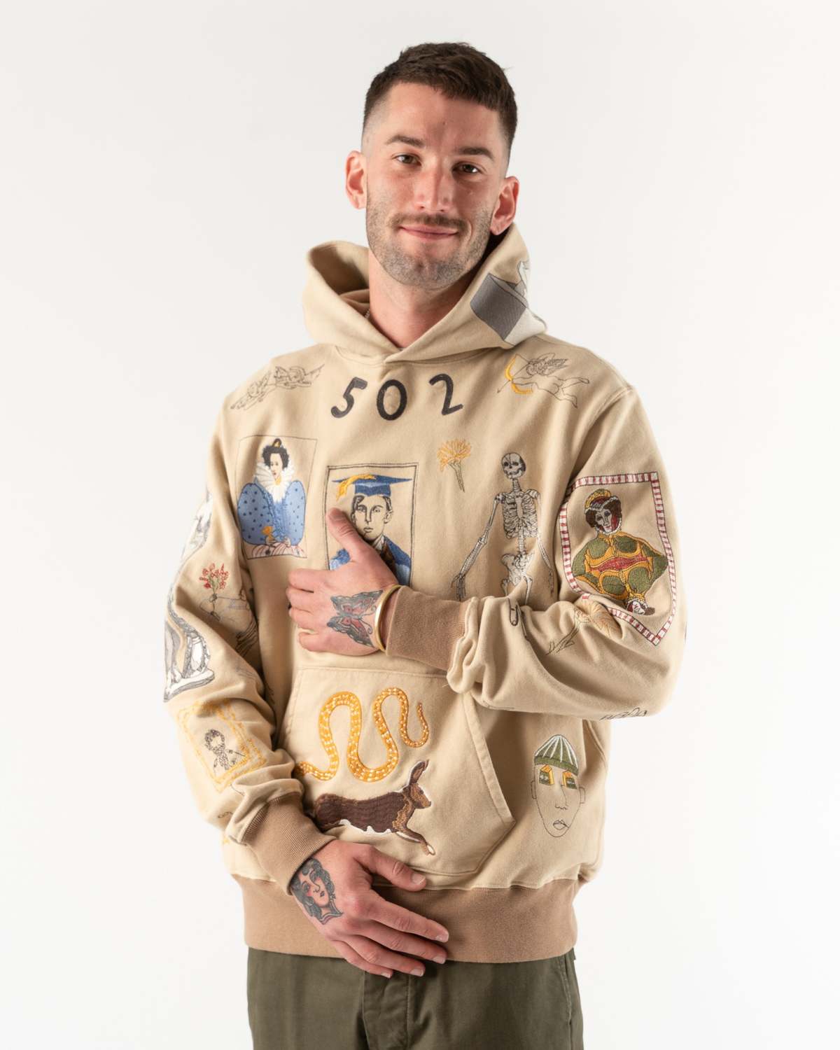 Samuel Zelig Gallery 001 Hoodie - Khaki | Garmentory