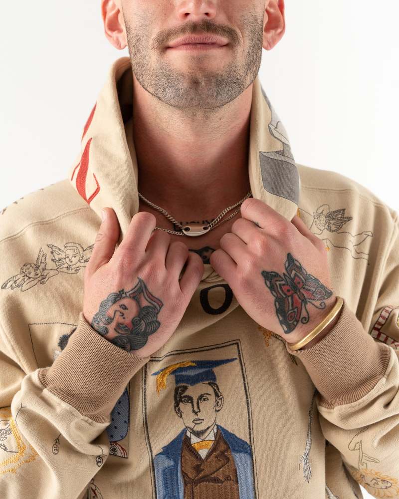 SAMUEL ZELIG ''GALLERY 001 HOODIE'' (BEIGE) – THE STORE BY