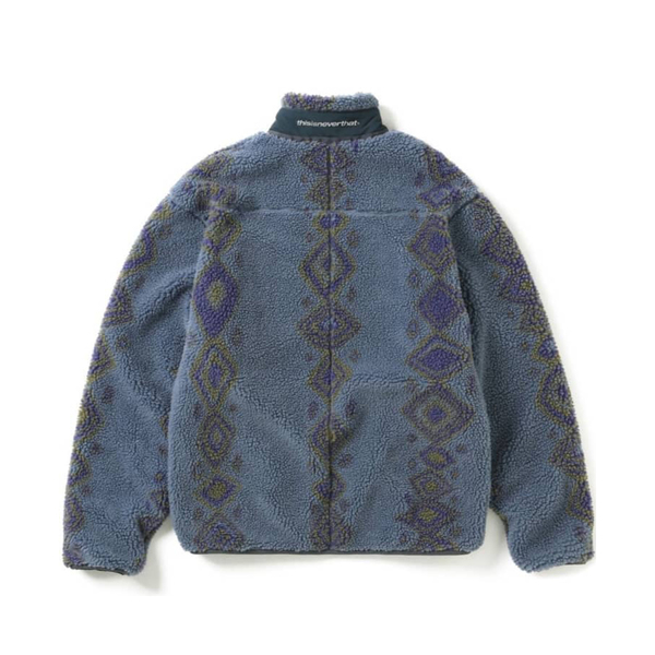 ThisIsNeverThat SP Sherpa Fleece Jacket - Dusty Blue | Garmentory